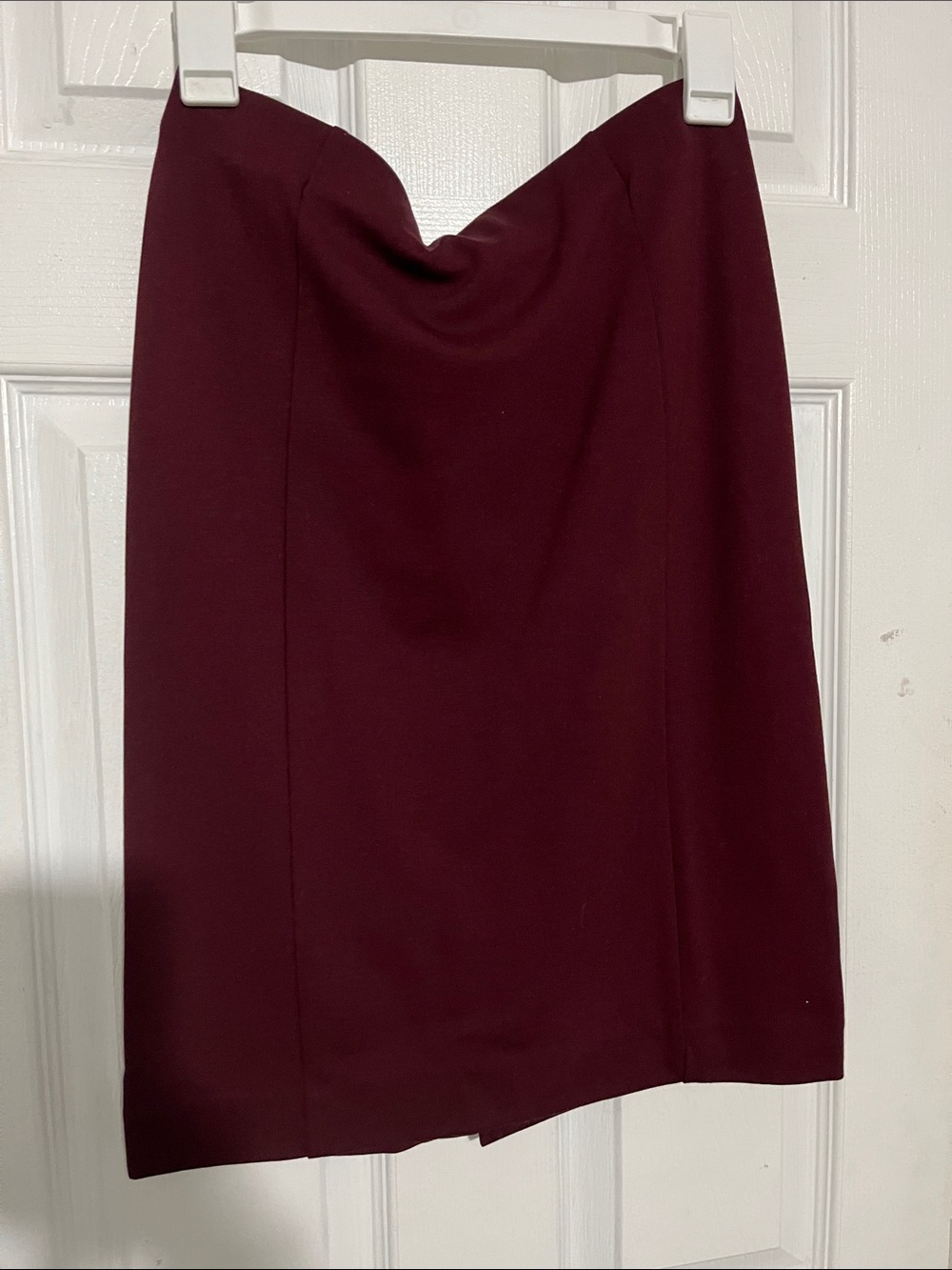 Ann Taylor Maroon Pencil Skirt